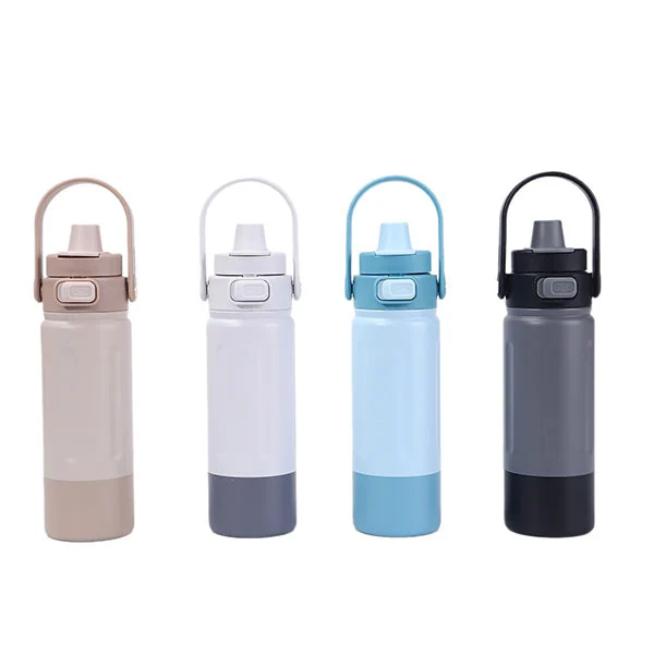 హ్యాండిల్‌తో స్టెయిన్‌లెస్ స్టీల్ స్పోర్ట్స్ బాటిల్